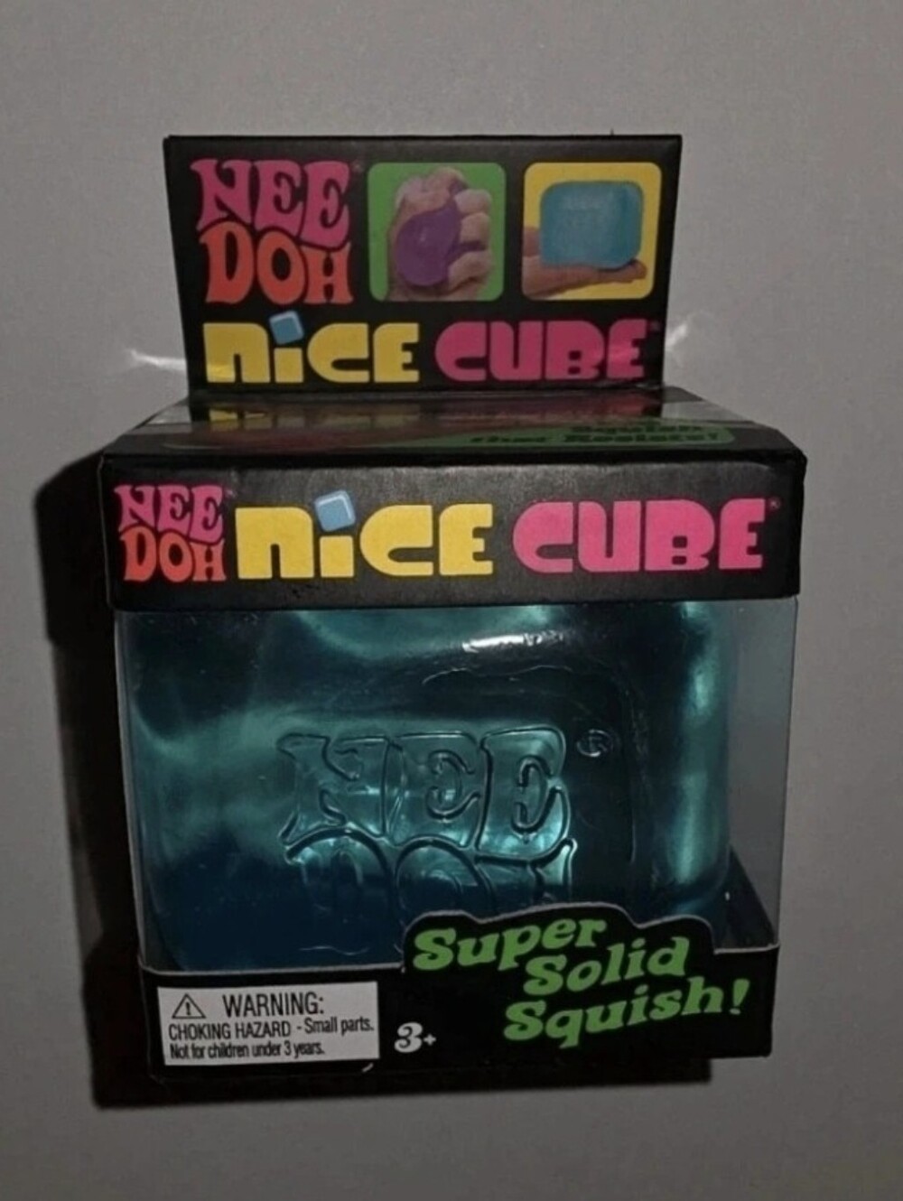 Needoh Nice Cube -Sensory Squeeze Toy with Super Solid Squish - 2.25" Cube